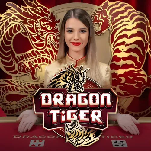 Jogo simples de Dragon Tiger Live no cassino ao vivo da Onabet.