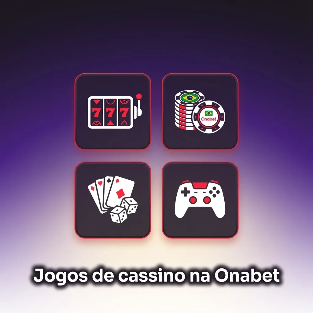 Tela da Onabet exibindo seleção de jogos de cassino online, incluindo slots, roleta ao vivo, blackjack e jackpots progressivos