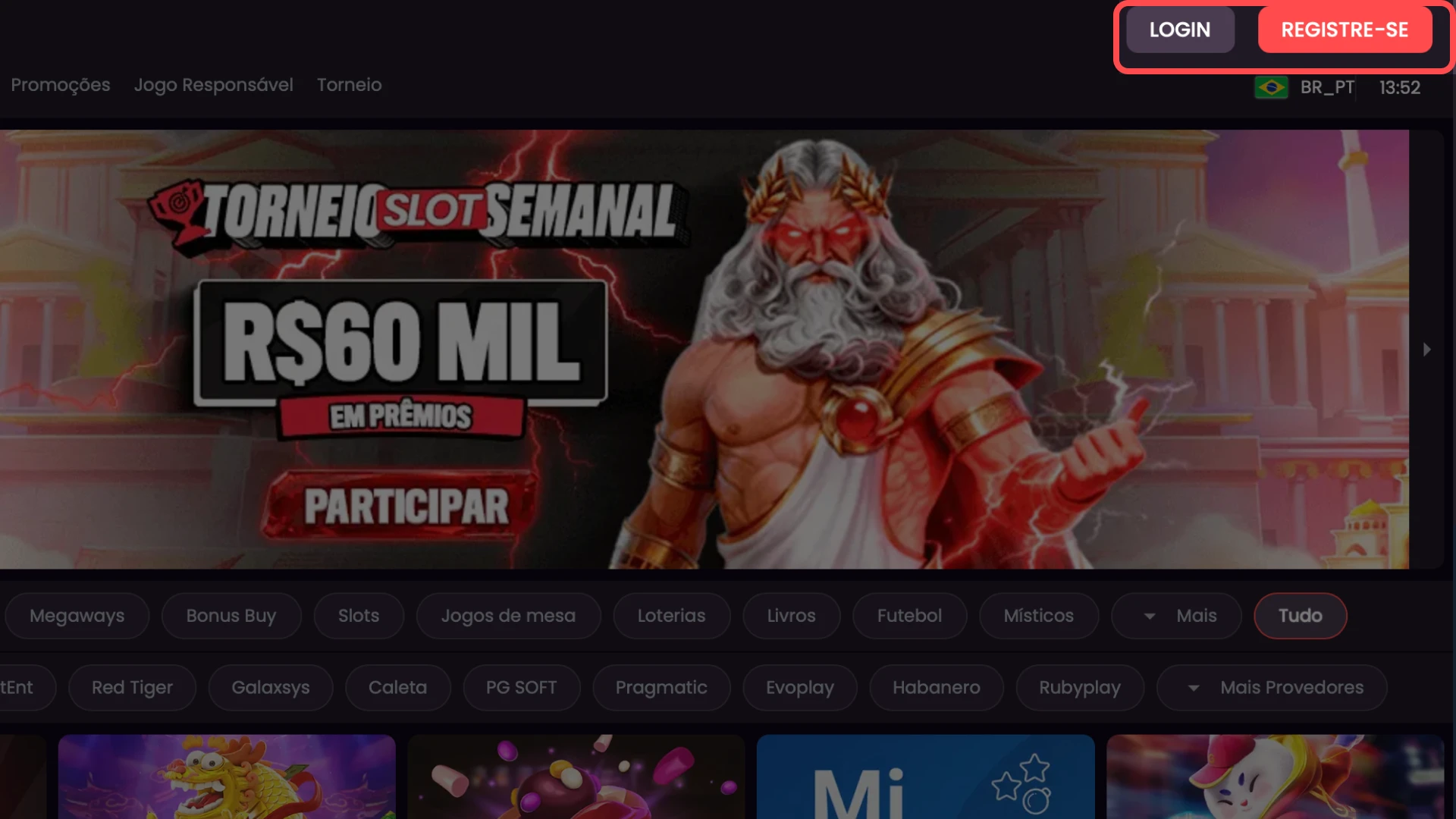 Página principal de apostas esportivas no site oficial da Onabet.