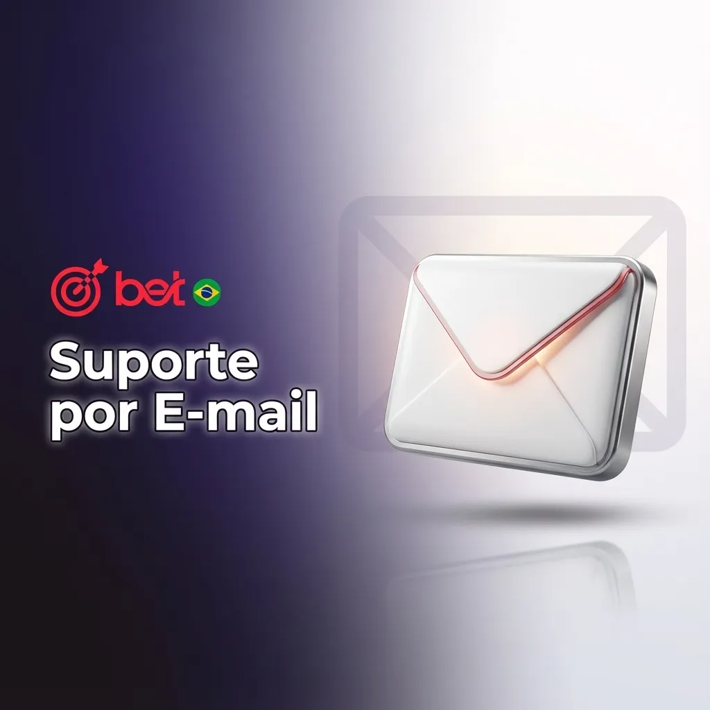 Ilustração de suporte por e-mail, com tela de computador exibindo mensagem e ícones de atendimento ao cliente