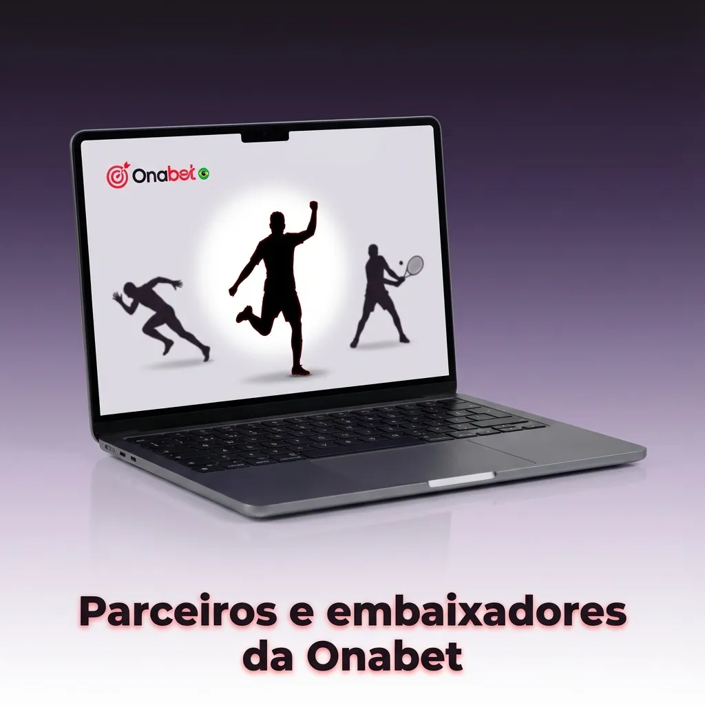 Banner “Parceiros e embaixadores da Onabet” destacando foco em segurança, estabilidade e melhoria contínua, sem famosos.