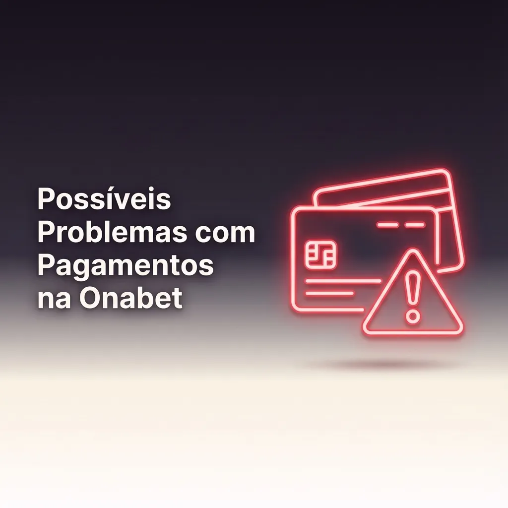 Ilustração de usuário enfrentando problemas de depósito, saque e Pix na Onabet com ícones de alerta e suporte online