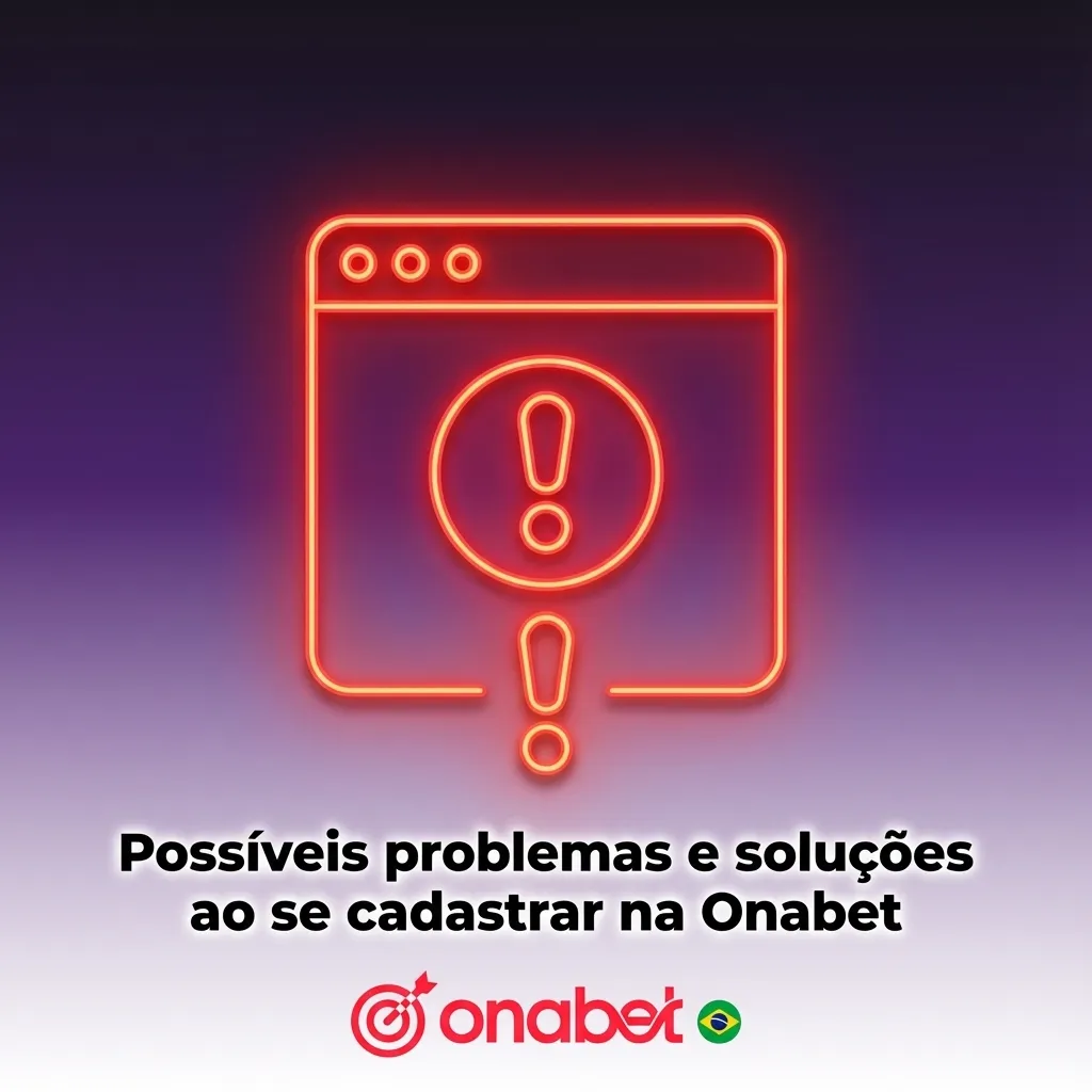 Tabela da Onabet listando problemas comuns no cadastro online e soluções técnicas passo a passo para cada situação