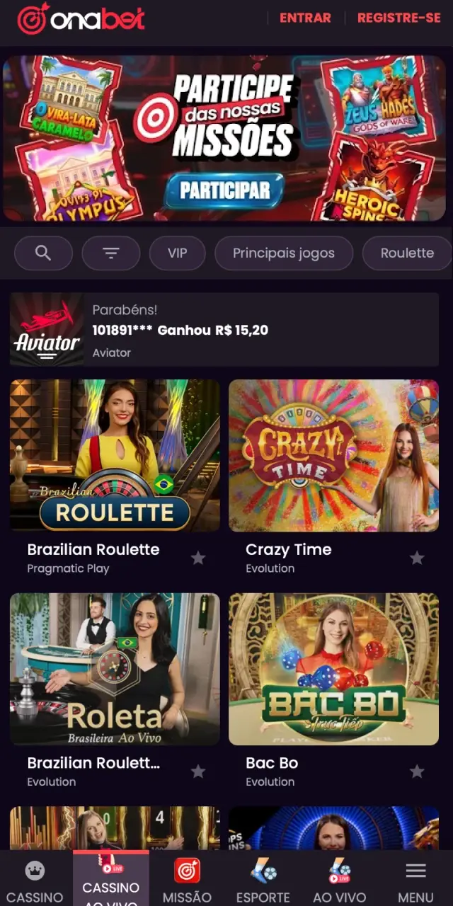 Ícone de atalho para o site oficial da Onabet na tela inicial do iPhone.