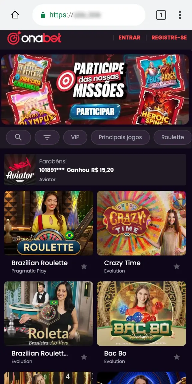 Botão de download para obter o arquivo APK oficial do aplicativo Onabet.