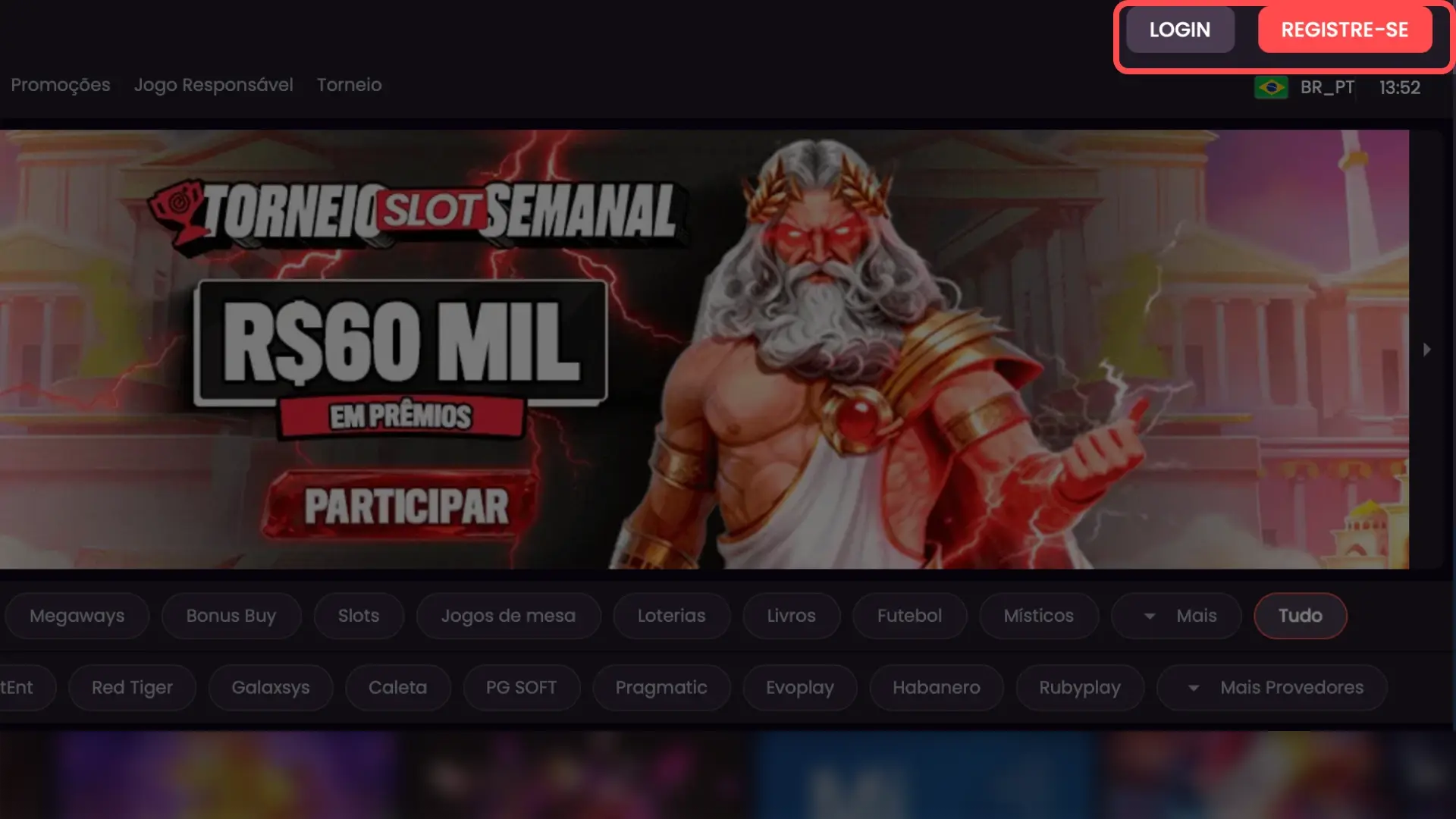 Página principal de apostas esportivas no site oficial da Onabet.