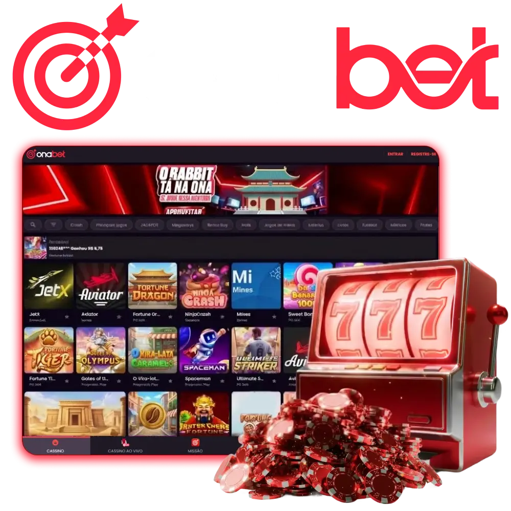 Banner de boas-vindas com oferta exclusiva no site oficial da Onabet.